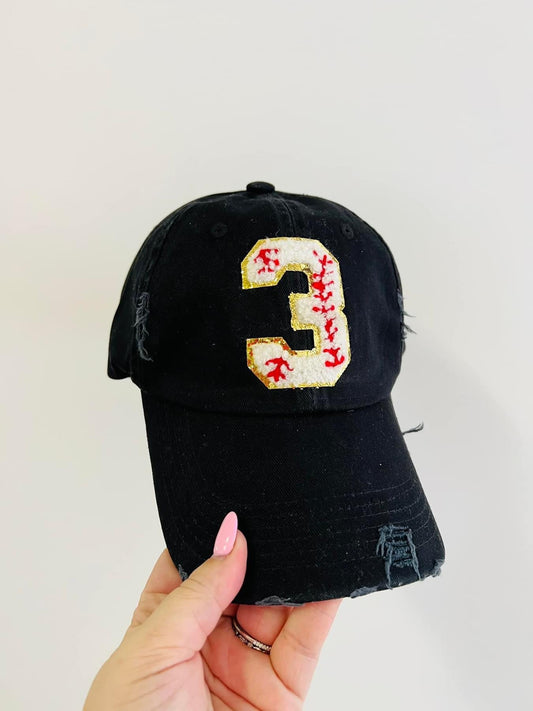 Baseball Number Hat