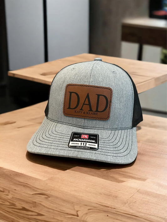 Dad & Kids names Hat
