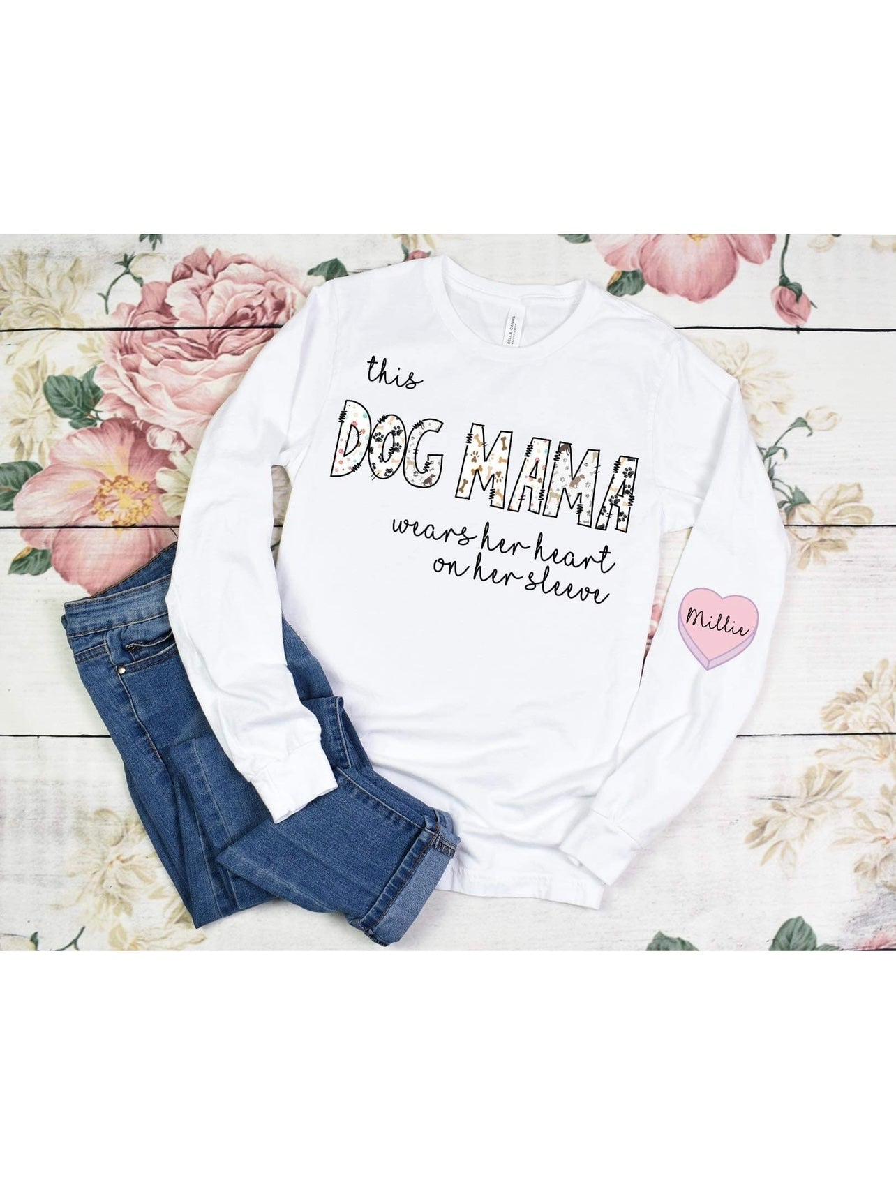 Dog Mama Long Sleeve Tshirt