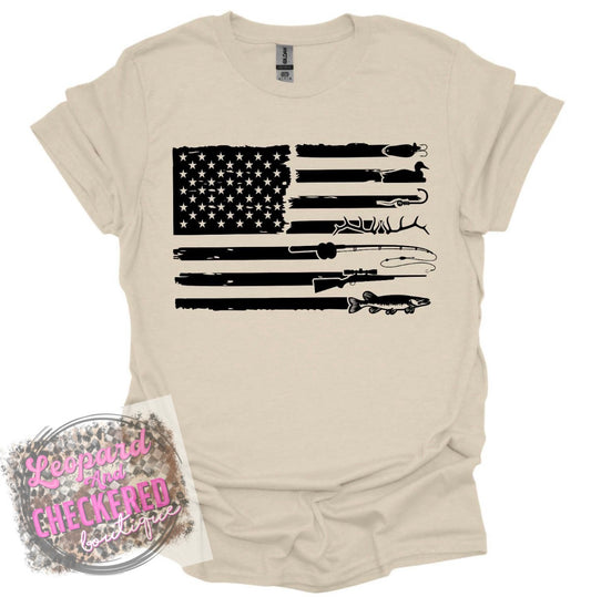 Redneck American Flag Mens T-Shirt