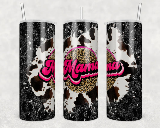 Cowhide Leopard Mama Tumbler